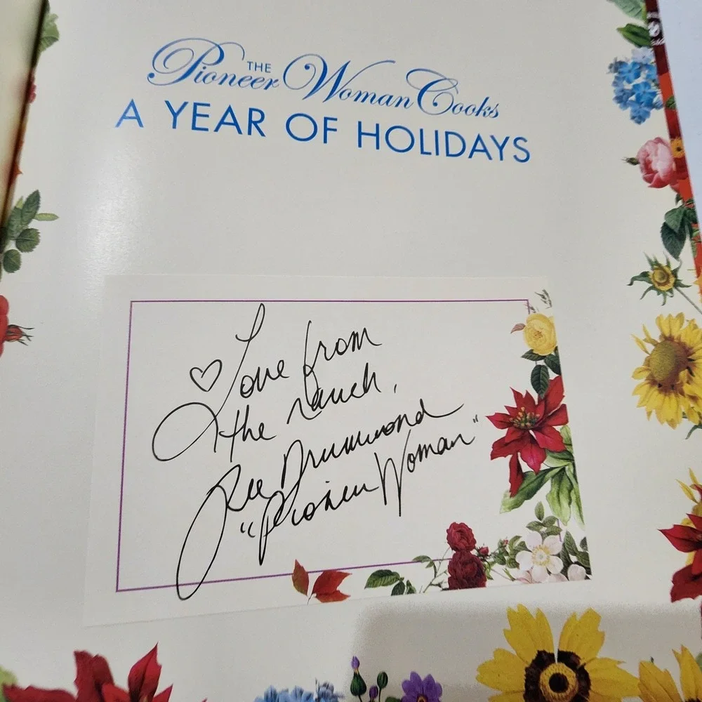 Pioneer Woman Cooks A Year of Holidays Signed Ree Drummond First Edition 2013